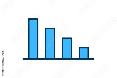 Free Download loss chart icon vector. Icon related to graph and seo . suitable for web site, app, user interfaces, printable etc. flat line icon style. simple vector design editable - GFXLoad