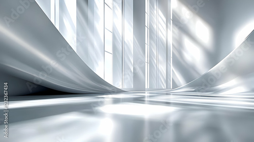 Abstract 3D illustration of...