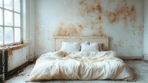 Unmade Bed in a Deserted Ro...