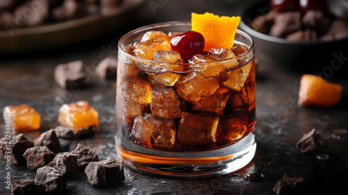 Refreshing Iced Drink with ...