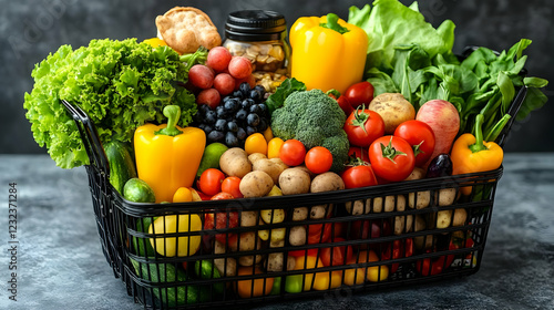 Fresh Produce Basket Overfl...