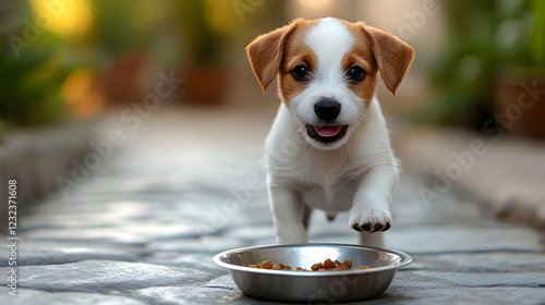 Playful Puppy Approaches Fo...