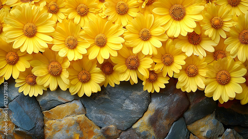 Vibrant Yellow Daisies Bloo...