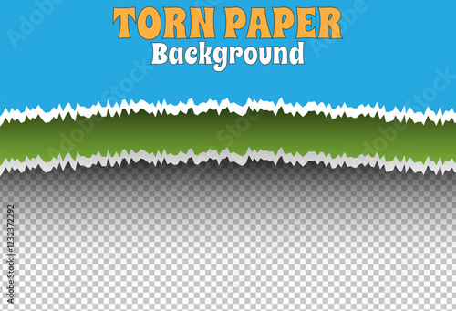 Torn paper background with realistic edges and free space for text. Perfect for banners, posters, or unique designs.
