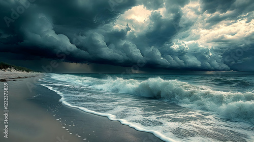 Ocean Waves Crashing on Sho...
