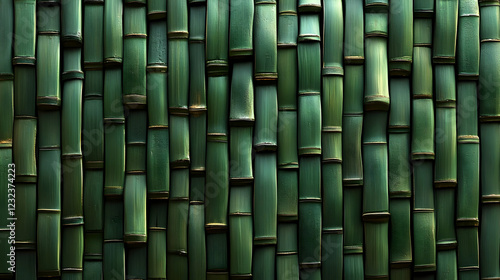 Interlocked Green Bamboo St...