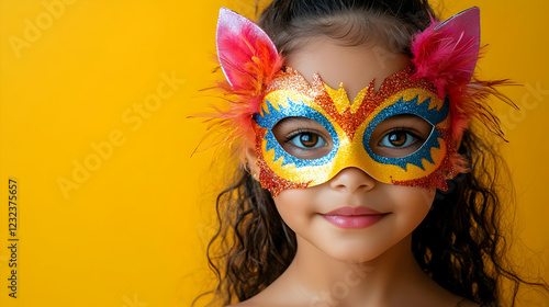Young Girl Wears Colorful F...