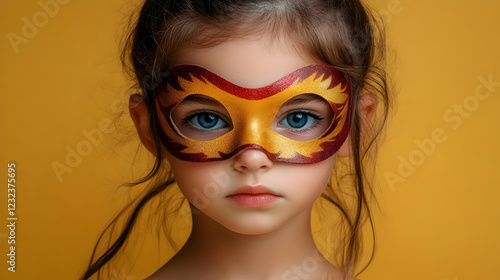 Young Child Wears a Red and...