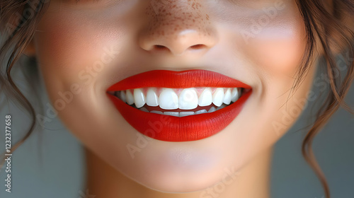 Close-up of Woman's Smile S...