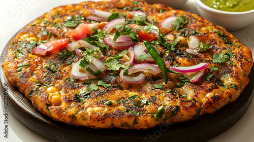 Savory Pancake Topped with ...