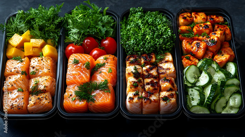 Four Meal Prep Containers F...