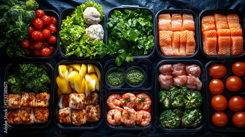 Assortment of Food in Meal ...