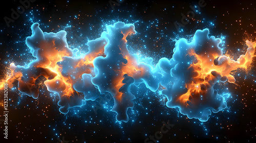 Abstract Background with Gl...