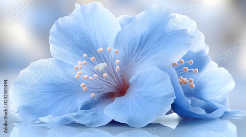 Delicate Blue Flower Blosso...