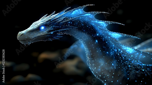 Mystical Blue Dragon Emerge...