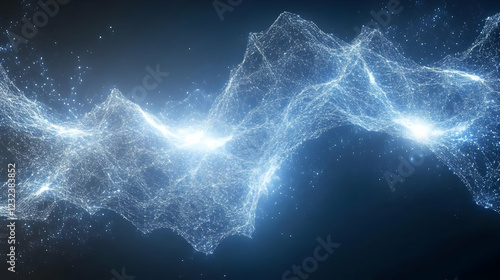 Abstract Blue Background wi...