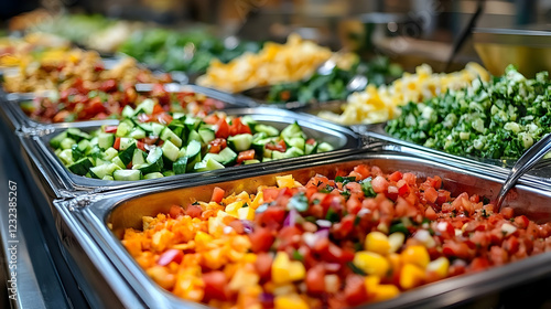 Colorful Salad Bar Displays...