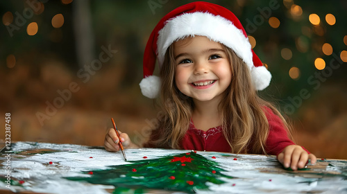 Little Girl Painting Christ...