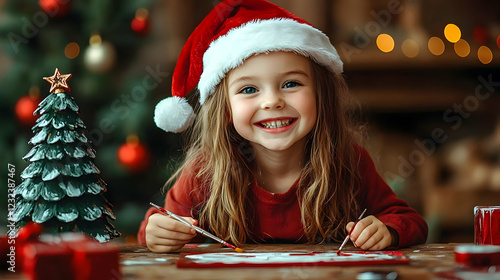 Smiling Child Paints Christ...