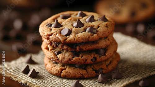 Stack of Freshly Baked Choc...