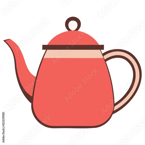 "Stylish Tea Pot Vector – Elegant Drinkware Design"