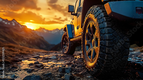 4x4 Vehicle Navigates Rocky...