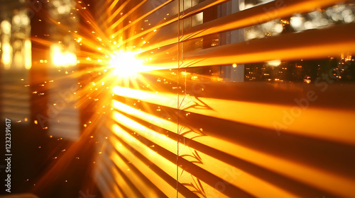 Sunlight streams through wi...