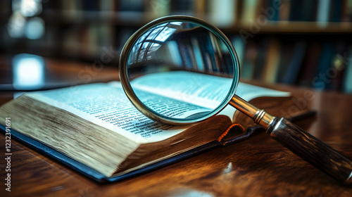 Magnifying Glass Enlarges T...