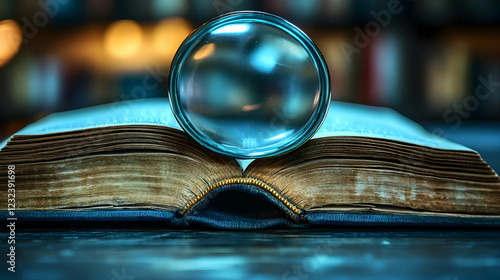 Crystal Ball Rests on Open ...