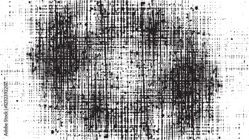 Seamless broken printer streaky faded low ink toner lines transparent overlay texture. Abstract grunge Texture Background, grunge texture, transparent, vector