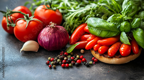 Fresh Vegetables and Spices...