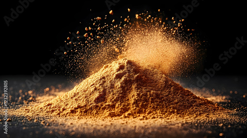 A Mound of Powder Explodes ...