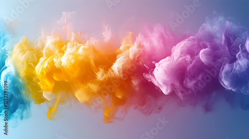 Colorful Smoke Clouds Blend...