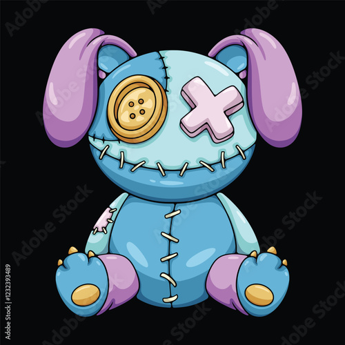 bunny doll illustration