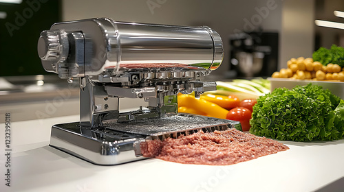 Chrome Hamburger Patty Make...