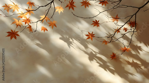Autumn Leaves and Branches ...