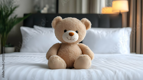 Teddy Bear Sits Peacefully ...