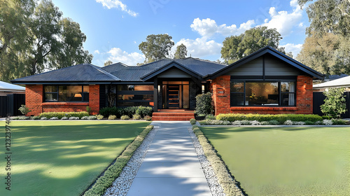 Modern Suburban Home with R...