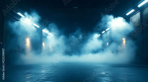 Empty Industrial Hall with ...