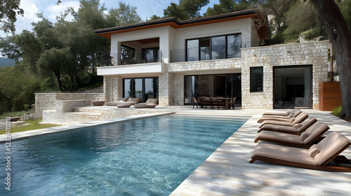 Luxury villa with pool pres...