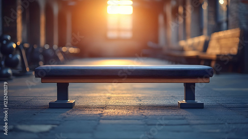 Empty Bench Sits in Tranqui...