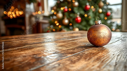 Gold Christmas Ornament Sit...