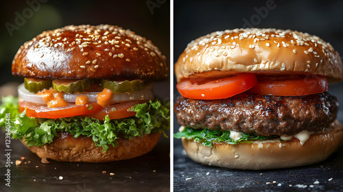 Two Delicious Burgers Showc...