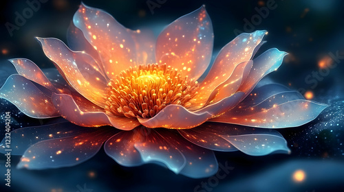 Luminous Flower Blooms with...