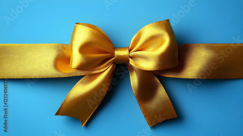 Elegant Gold Ribbon Bow Ado...