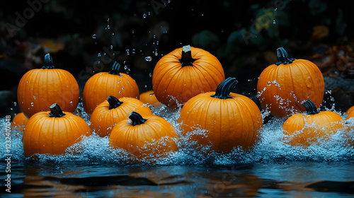 Pumpkins Splash and Make Wa...