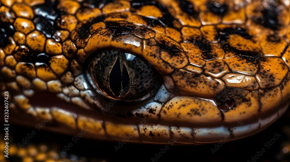Fototapeta premium a close up of a snake ' s eye