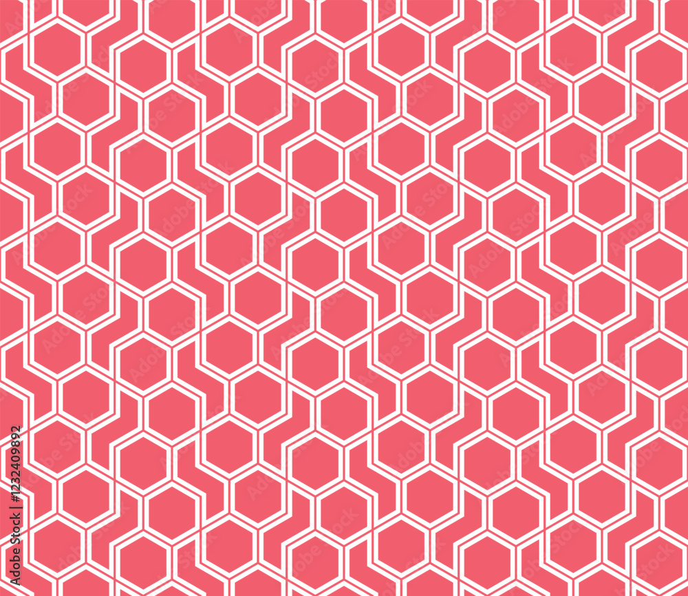 The geometric pattern with lines. Seamless vector background. White and pink texture. Graphic modern pattern. Simple lattice graphic design The geometric pattern with lines. Seamless vector background. White and pink texture. Graphic modern pattern. Simple lattice graphic design