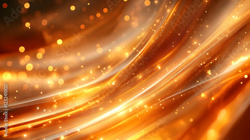 Abstract Golden Light Waves...