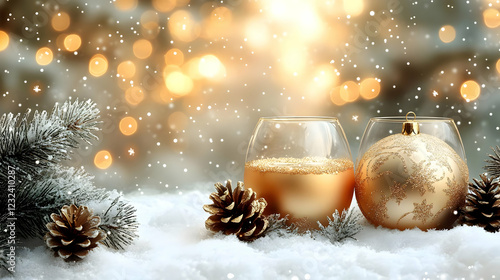 Golden Christmas Decoration...